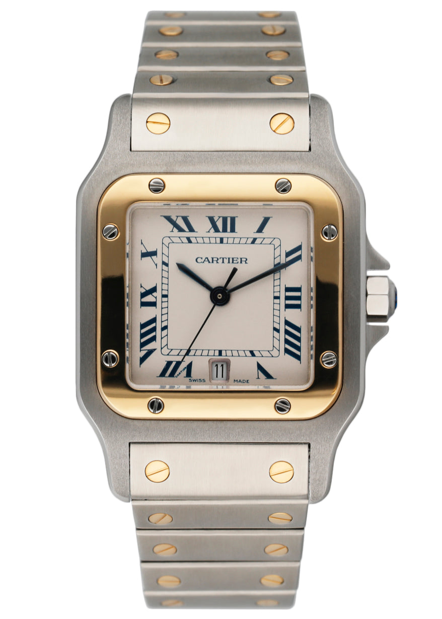Cartier Santos Galbee 187901 Two Tone Mens Watch - Wristwatch