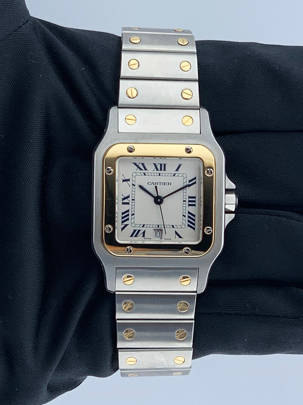YA−MAN GR-14P Cartier Santos Galbee 187901 Two Tone Mens Watch | Phigora