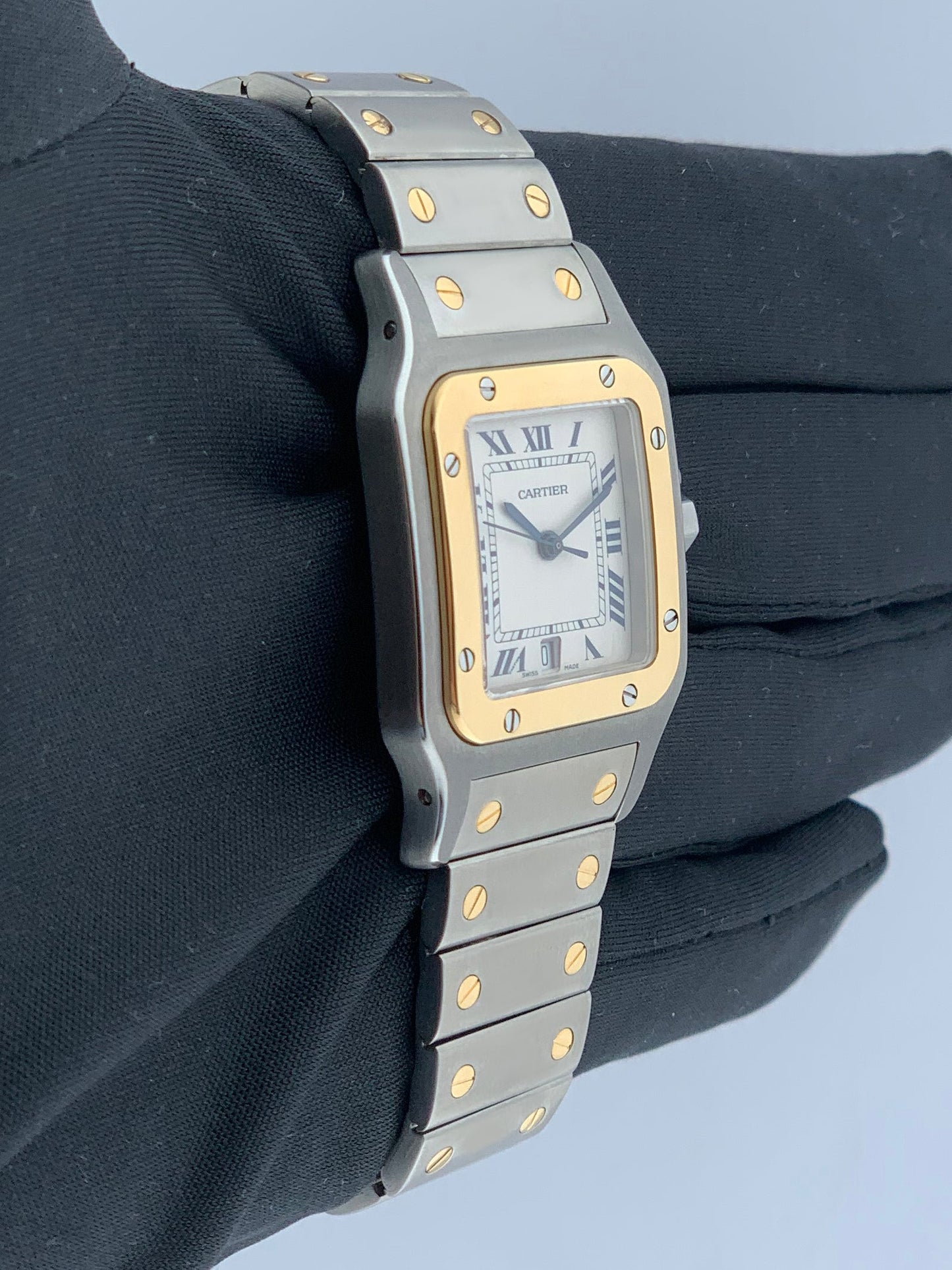 Cartier Santos Galbee 187901 Two Tone Mens Watch - Wristwatch