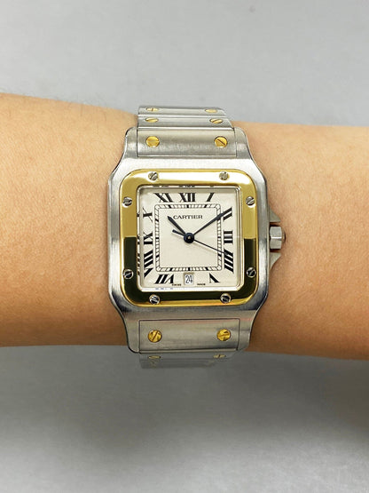 Cartier Santos Galbee 187901 Two Tone Watch