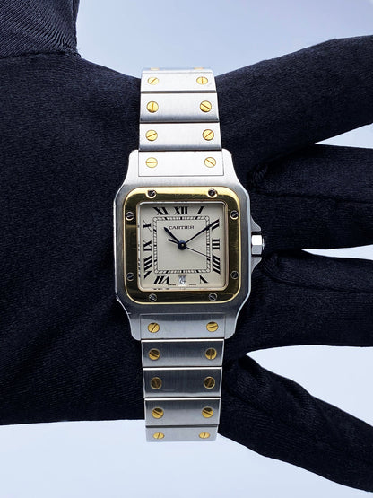 Cartier Santos Galbee 187901 Two Tone Watch - Virtual