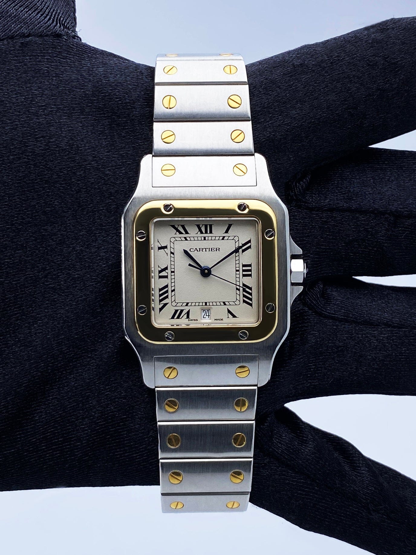 Cartier Santos Galbee 187901 Two Tone Watch