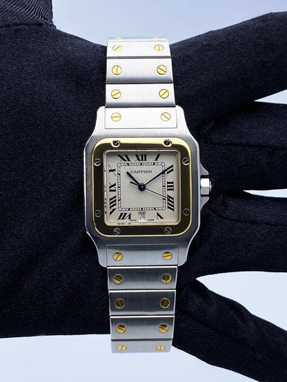 Cartier Santos Galbee 187901 Two Tone Watch