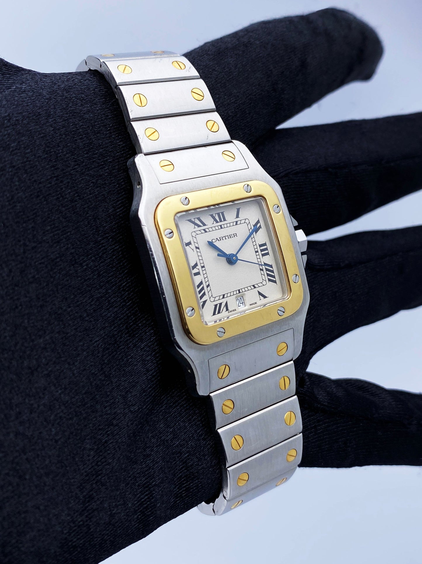 Cartier Santos Galbee 187901 Two Tone Watch - Virtual