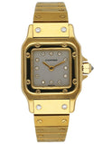Cartier Santos Galbee 18K Yellow gold Diamond Dial Ladies Watch - Wristwatch