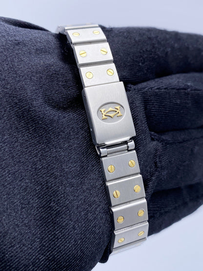 Cartier Santos Galbee 18K Yellow Gold & Steel Ladies Watch - Wristwatch