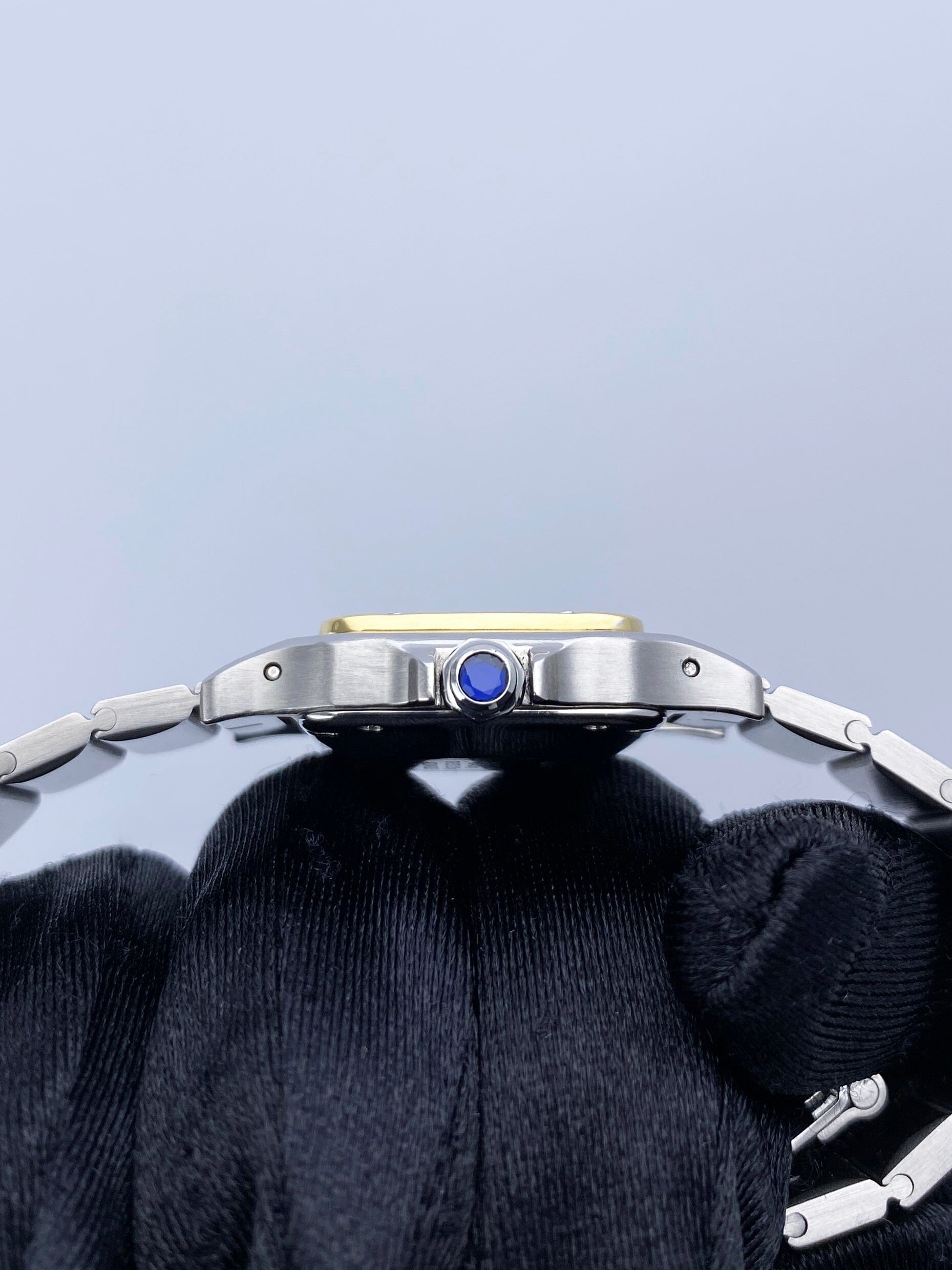Cartier Santos Galbee 18K Yellow Gold & Steel Ladies Watch - Wristwatch