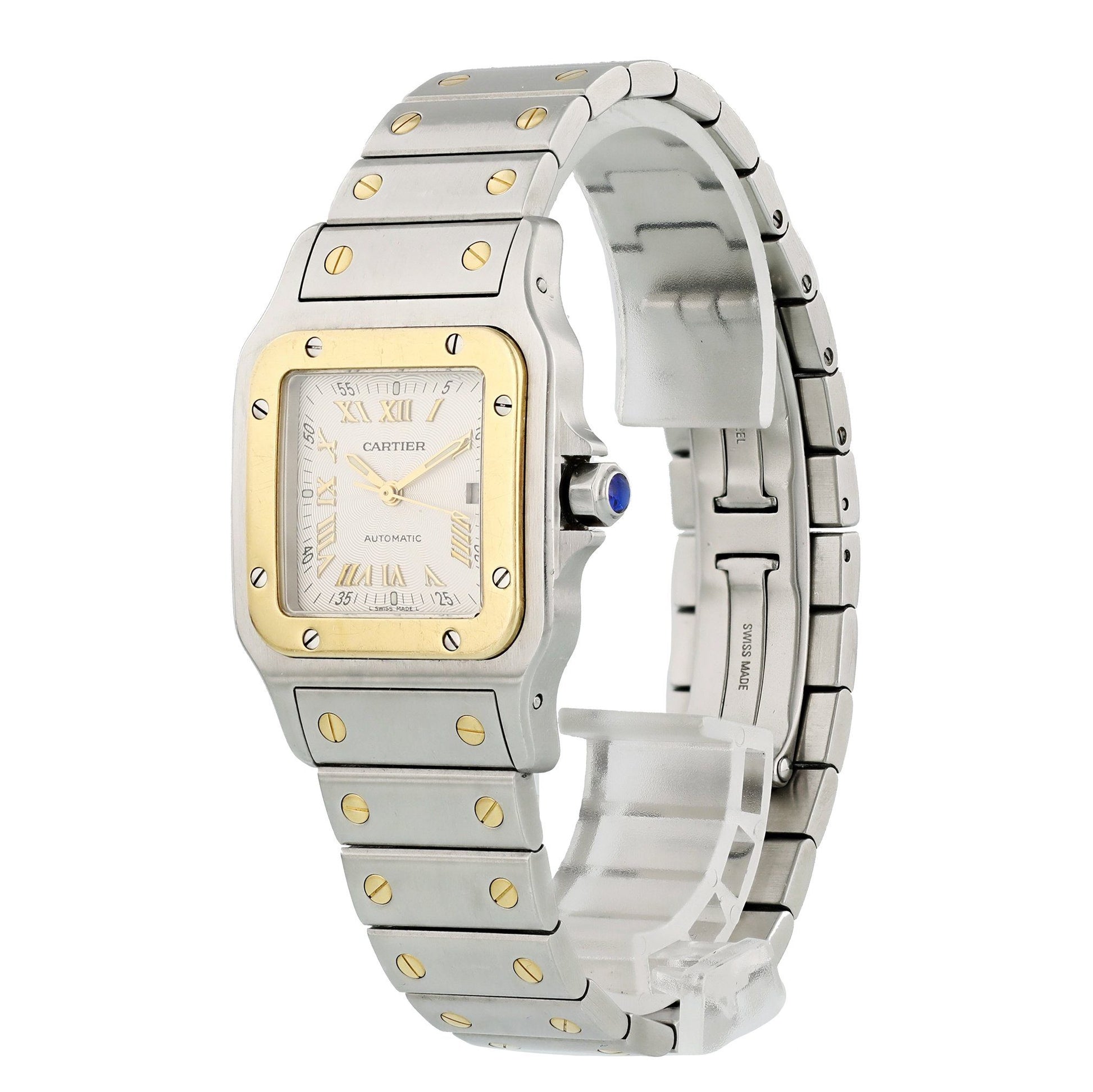 Cartier Santos Galbee 2319 Automatic Two Tone Watch - Wristwatch