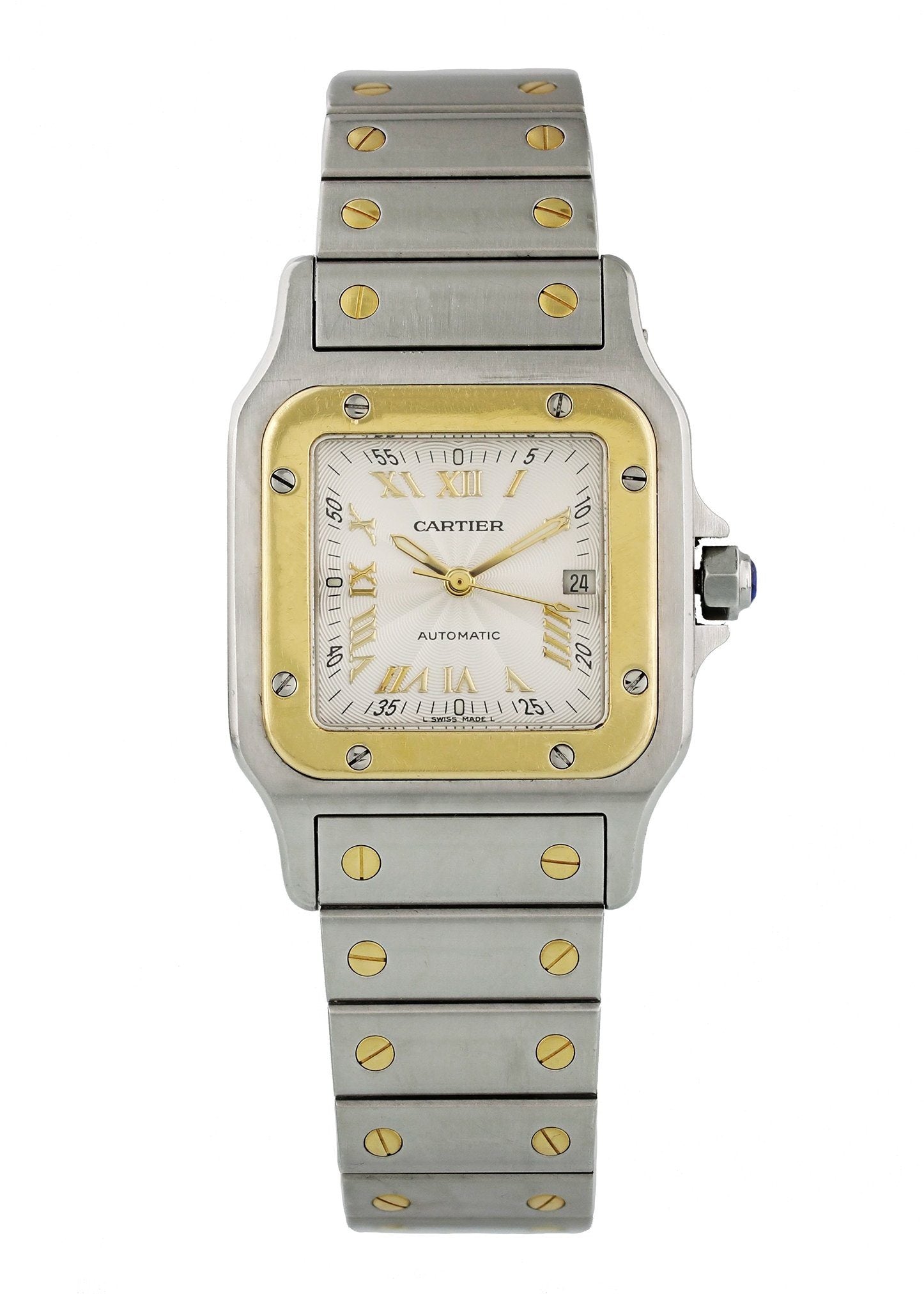 Cartier Santos Galbee 2319 Automatic Two Tone Watch - Wristwatch