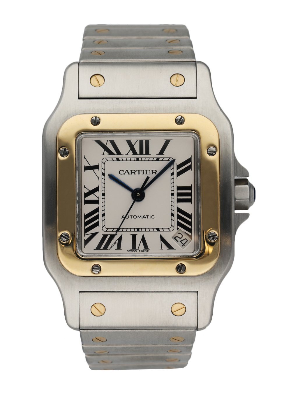 Cartier Santos Galbee 2823 Automatic Men's Watch Box & Paper