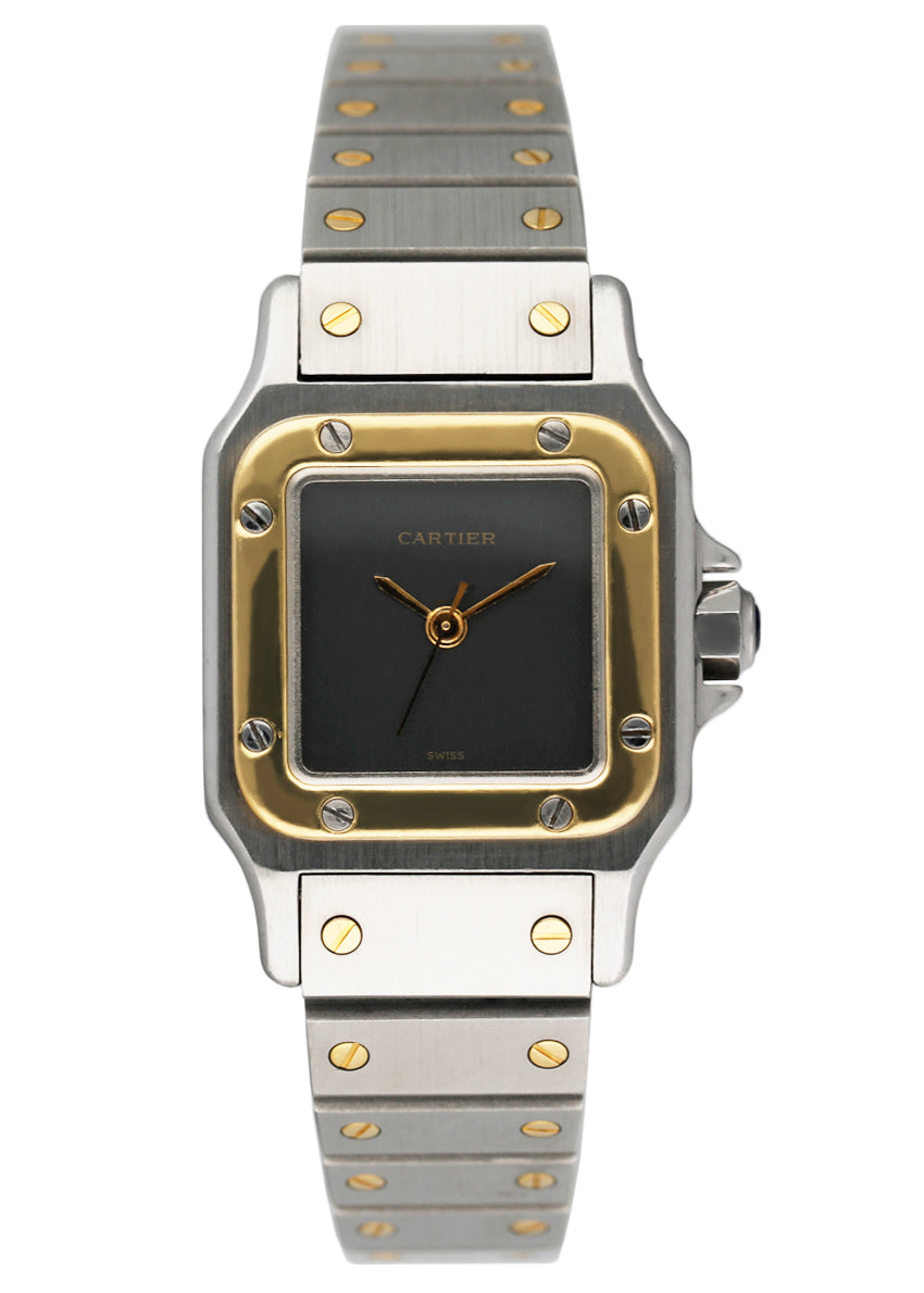 Cartier Santos Galbee Grey Dial Two-Tone Ladies Watch - Virtual