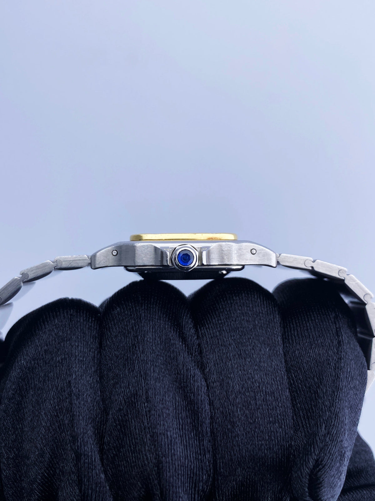 Cartier Santos Galbee Grey Dial Two-Tone Ladies Watch - Virtual