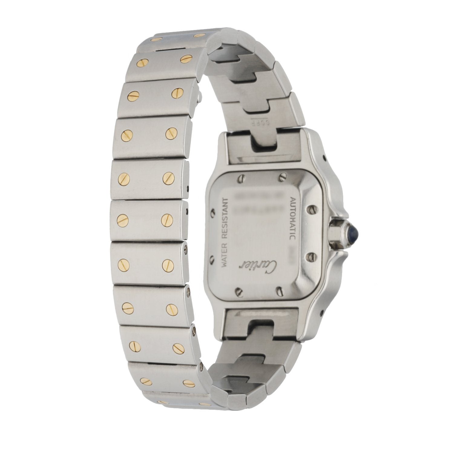 Cartier Santos Galbee Stainless Steel & 18K Yellow Gold Automatic Ladies Watch - Wristwatch
