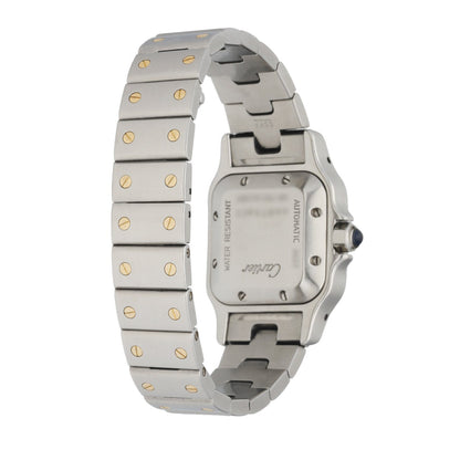 Cartier Santos Galbee Stainless Steel & 18K Yellow Gold Automatic Ladies Watch - Wristwatch