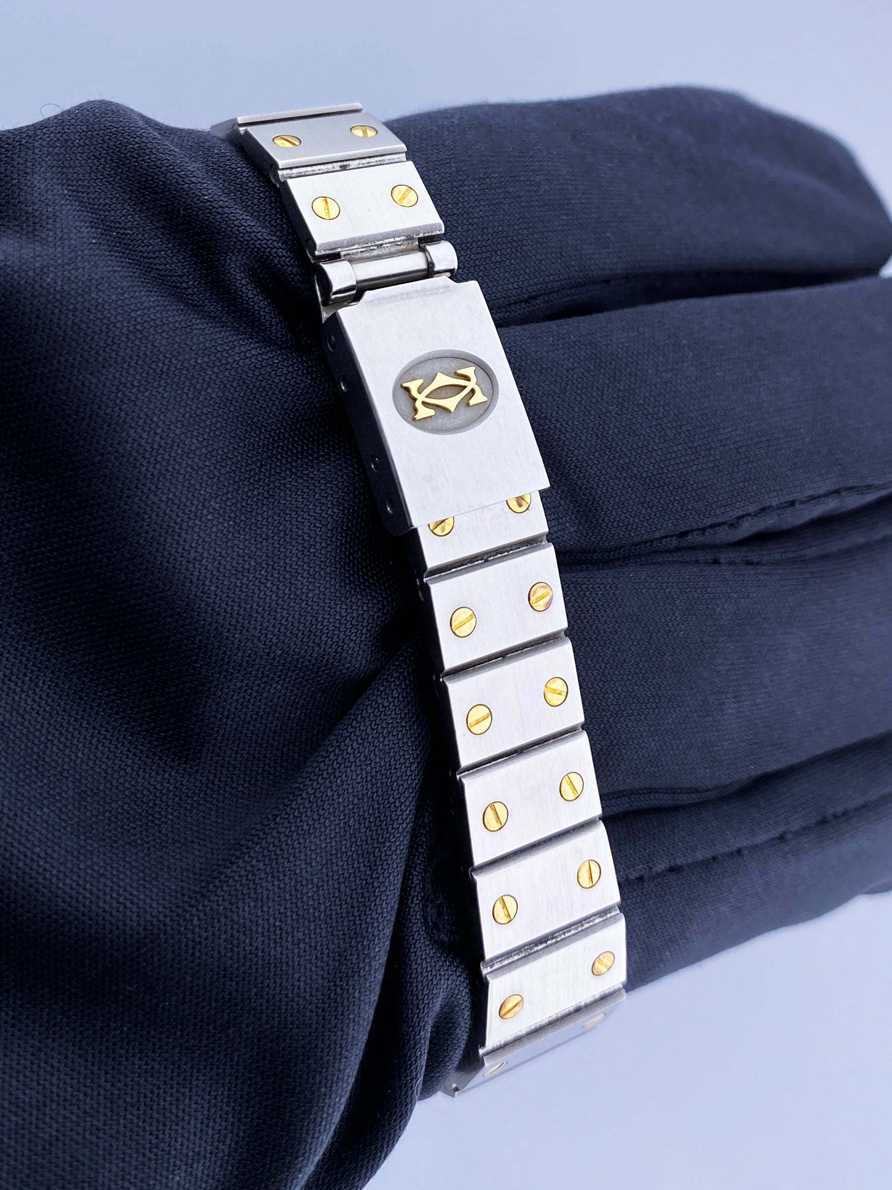 Cartier Santos Galbee Two-Tone 18K Yellow Gold Steel Ladies Watch - Wristwatch