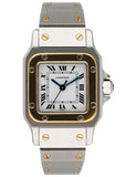 Cartier Santos Galbee Two-Tone 18K Yellow Gold Steel Ladies Watch - Wristwatch