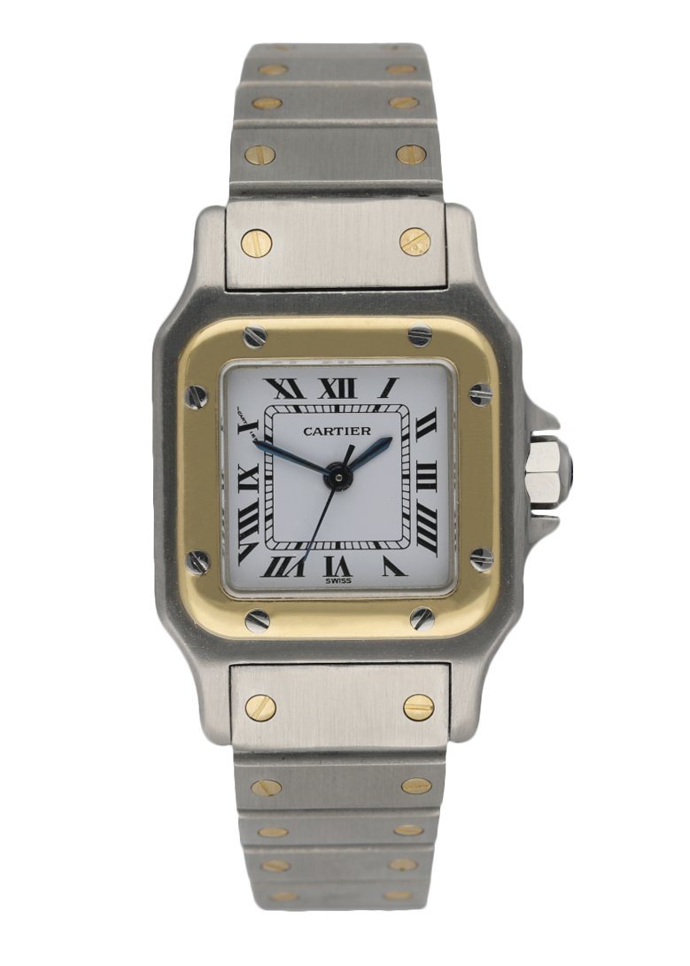Cartier Santos Galbee Two Tone Ladies Watch - Wristwatch
