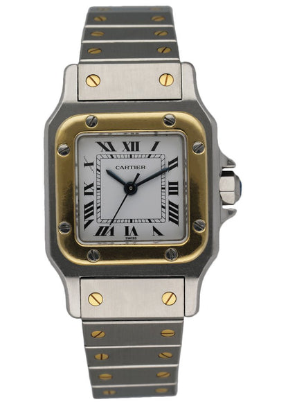 Cartier Santos Galbee Two Tone Ladies Watch - Wristwatch