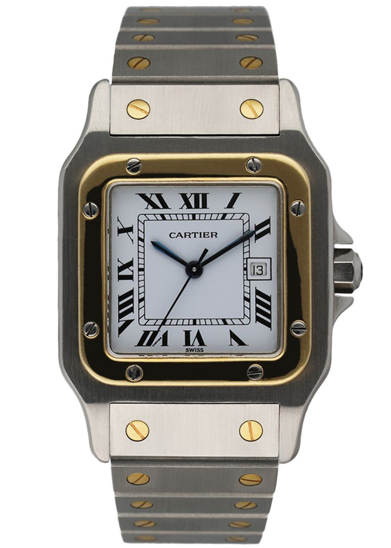 Cartier Santos Galbee Two Tone Men’s Automatic Watch - Wristwatch