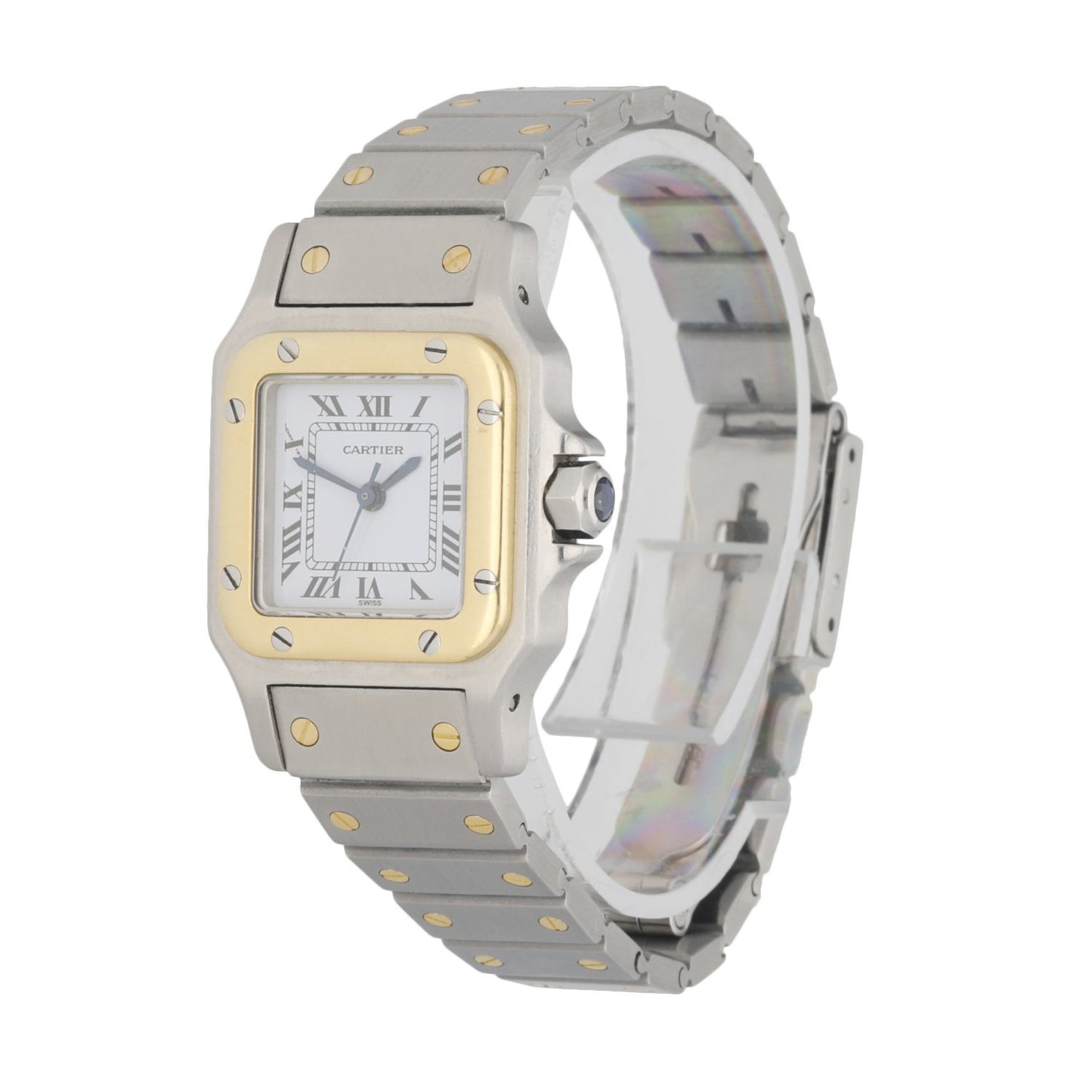 Cartier Santos Galbee Two Tone Ladies Watch - Wristwatch