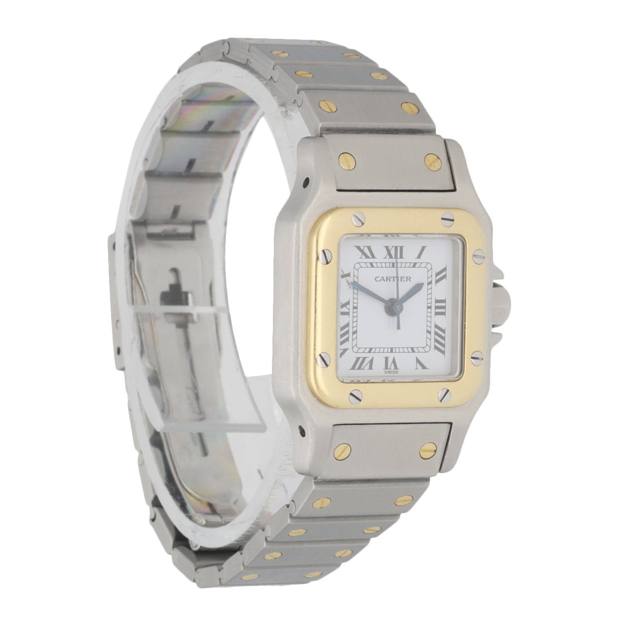 Cartier Santos Galbee Two Tone Ladies Watch - Wristwatch