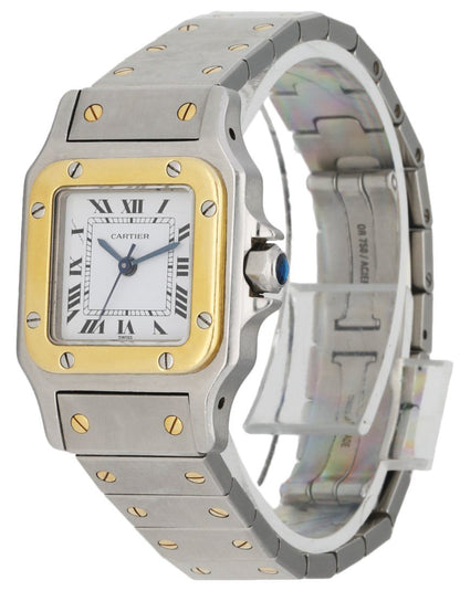 Cartier Santos Galbee Two Tone Ladies Watch - Wristwatch