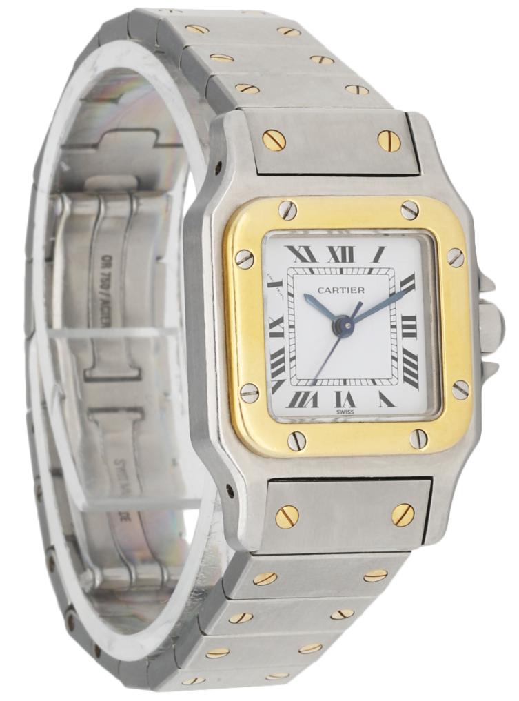 Cartier Santos Galbee Two Tone Ladies Watch - Wristwatch