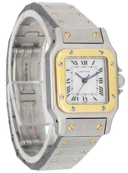 Cartier Santos Galbee Two Tone Ladies Watch - Wristwatch