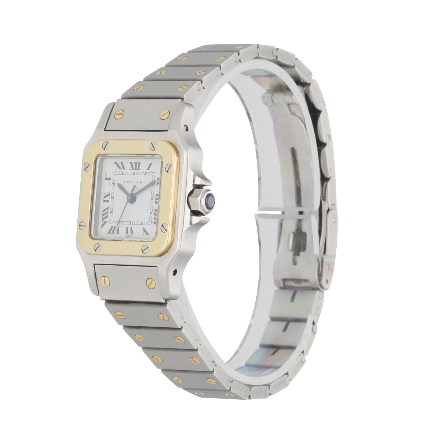 Cartier Santos Galbee Two Tone Ladies Watch