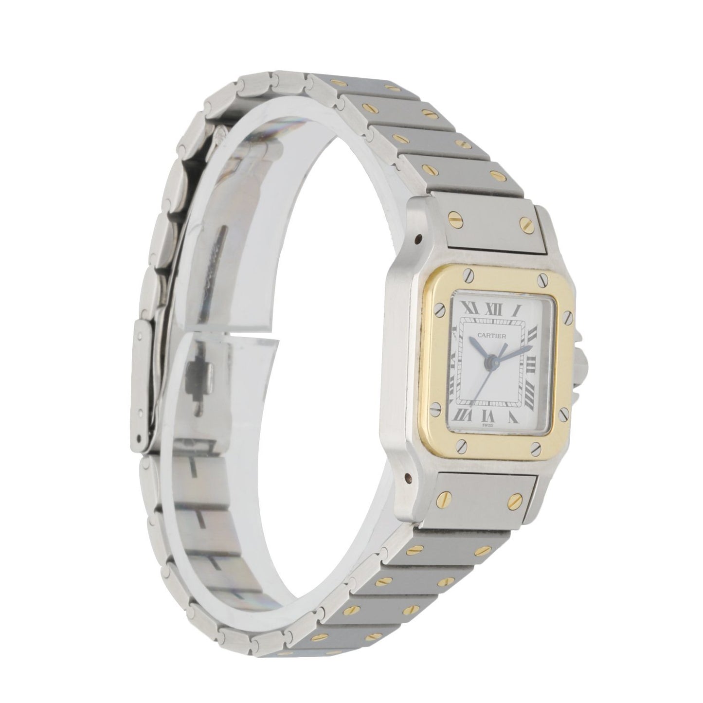 Cartier Santos Galbee Two Tone Ladies Watch