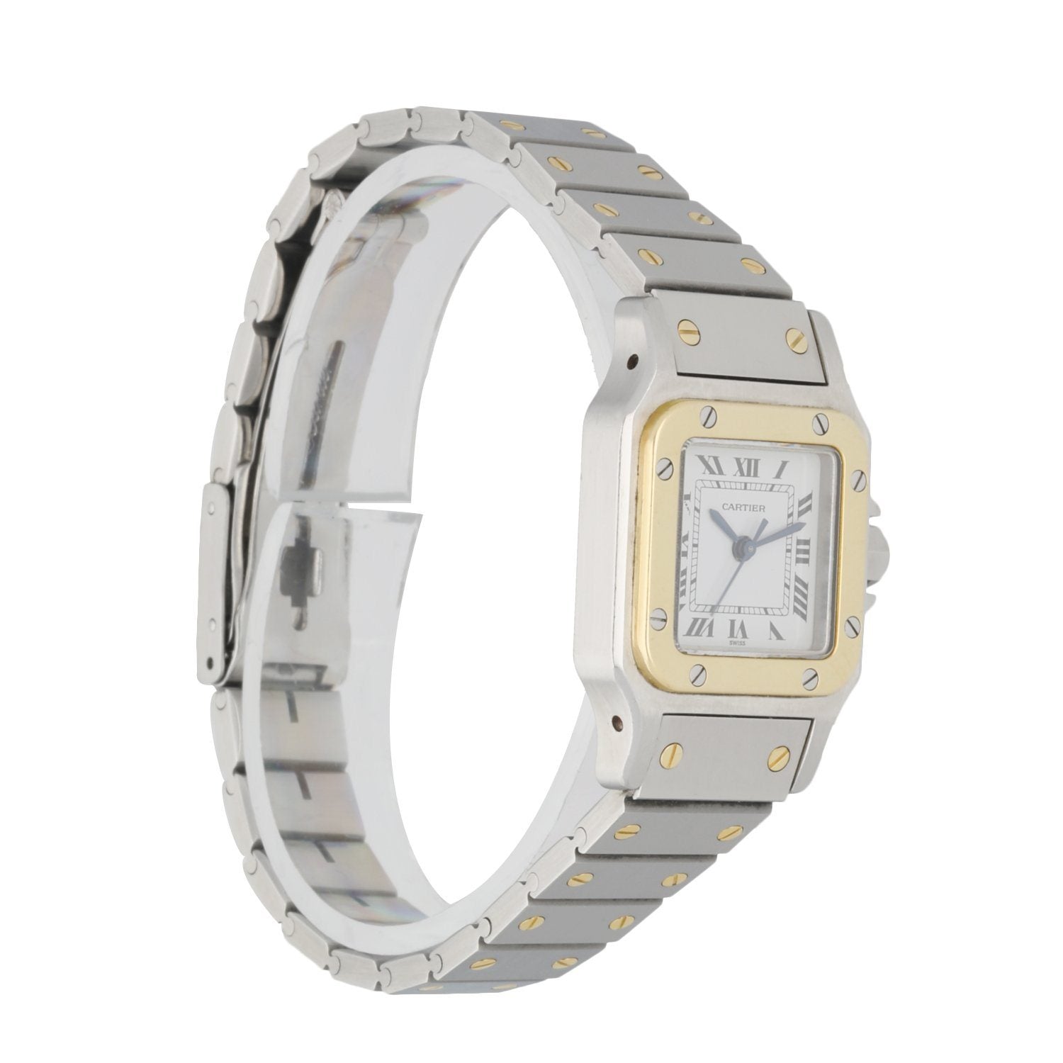 Cartier Santos Galbee Two Tone Ladies Watch