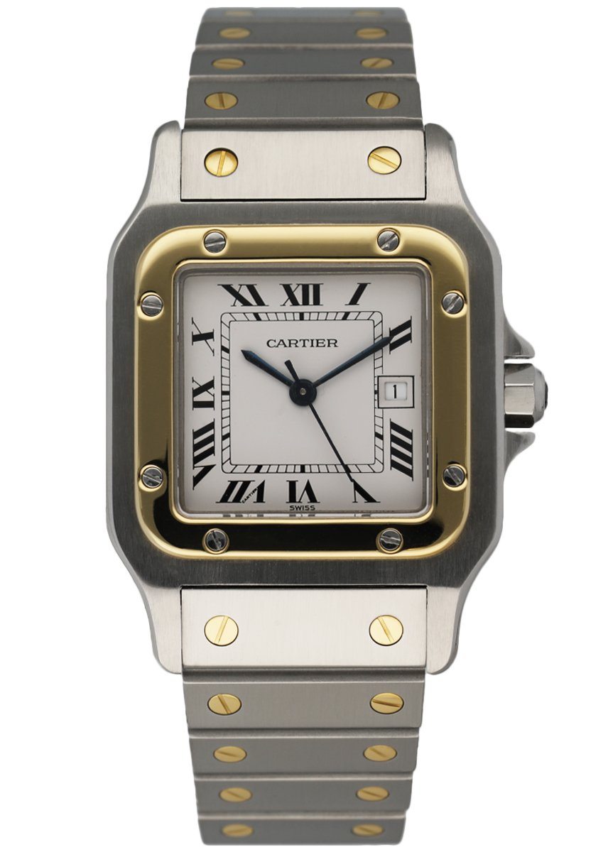Cartier Santos Galbee Two Tone Men’s Watch - Wristwatch