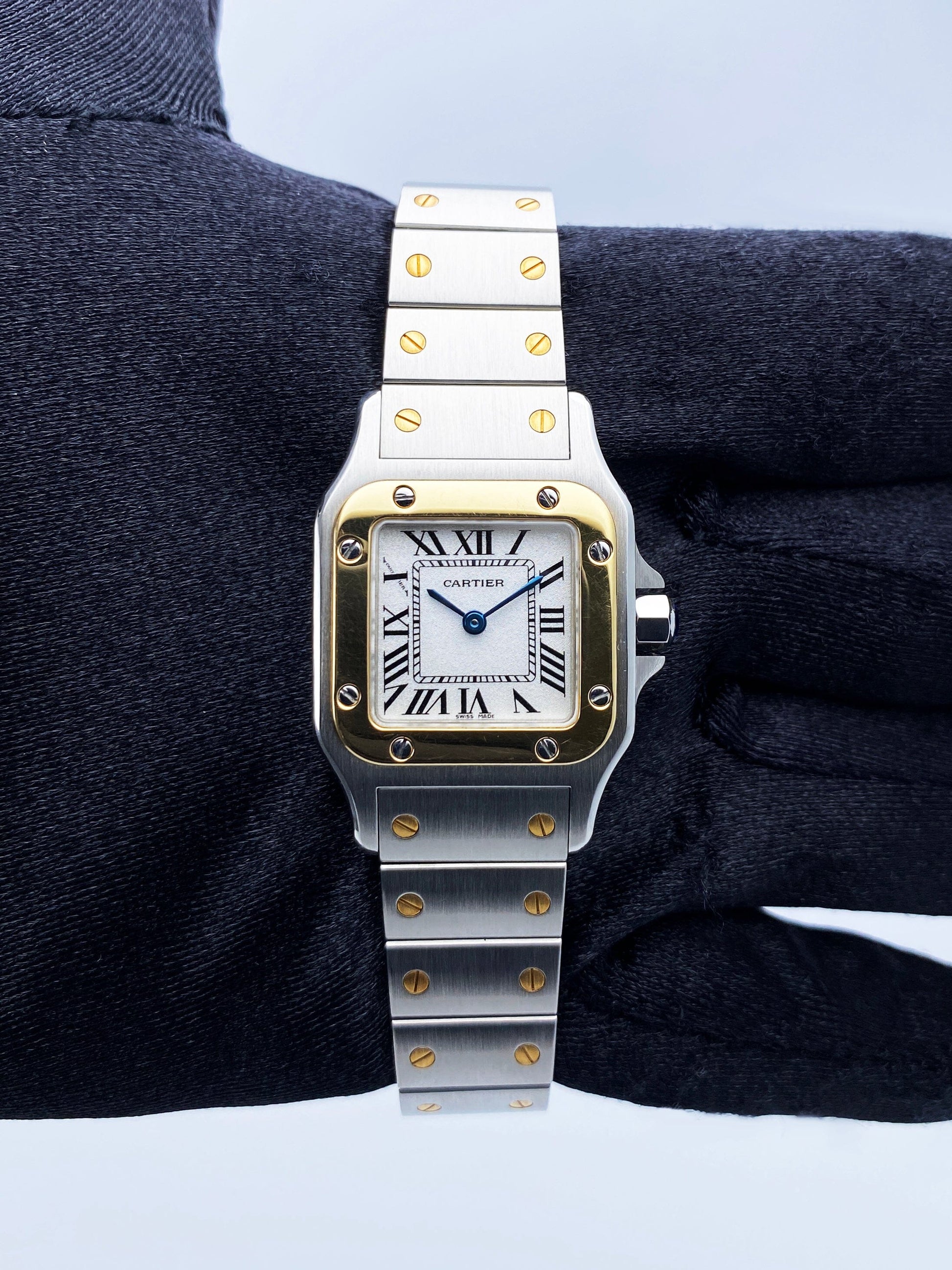 Cartier Santos Galbee W20012C4 Two Tone Ladies Watch. - Wristwatch