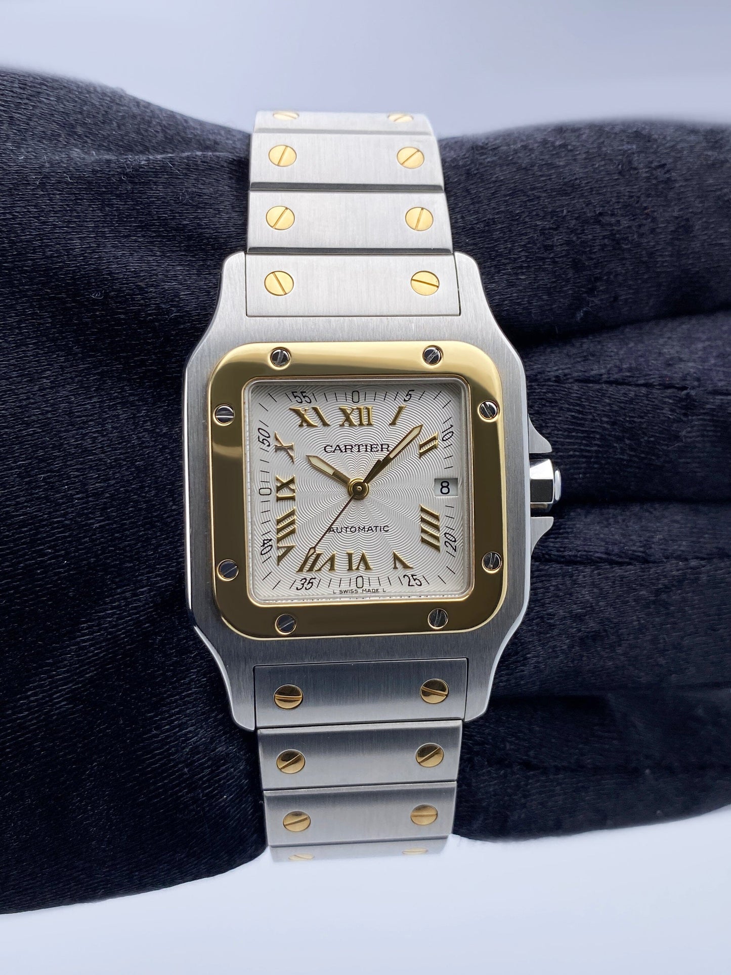 Cartier Santos Galbee W20041C4 Two Tone Ladies Watch