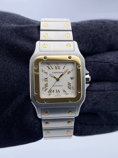 Cartier Santos Galbee W20041C4 Two Tone Ladies Watch
