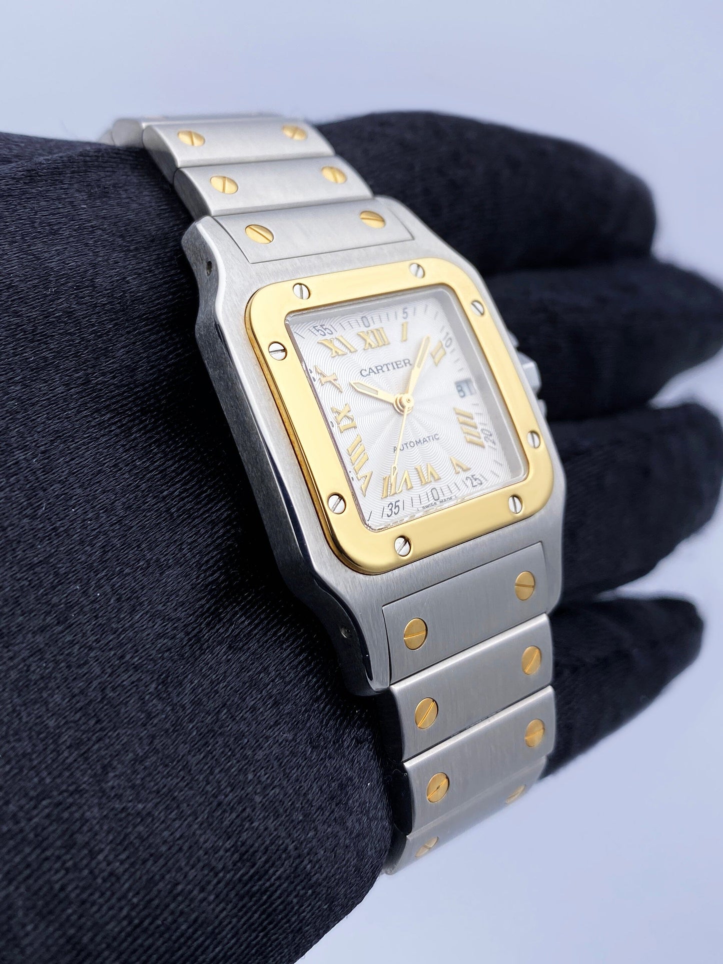 Cartier Santos Galbee W20041C4 Two Tone Ladies Watch