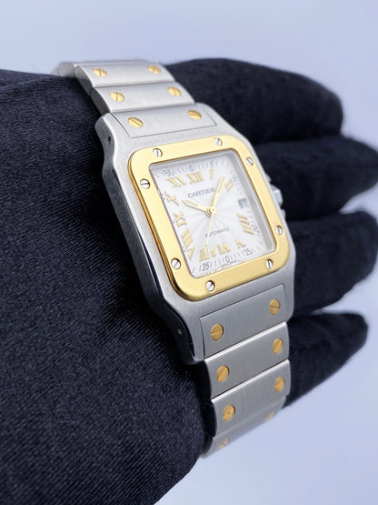 Cartier Santos Galbee W20041C4 Two Tone Ladies Watch