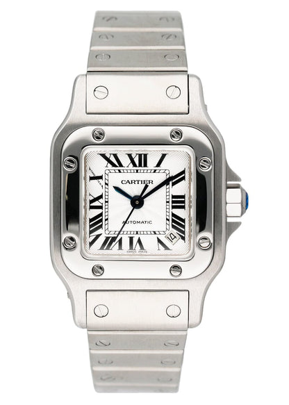 Cartier Santos Galbee W20054D6 Silver Dial Steel Ladies Watch - Watches