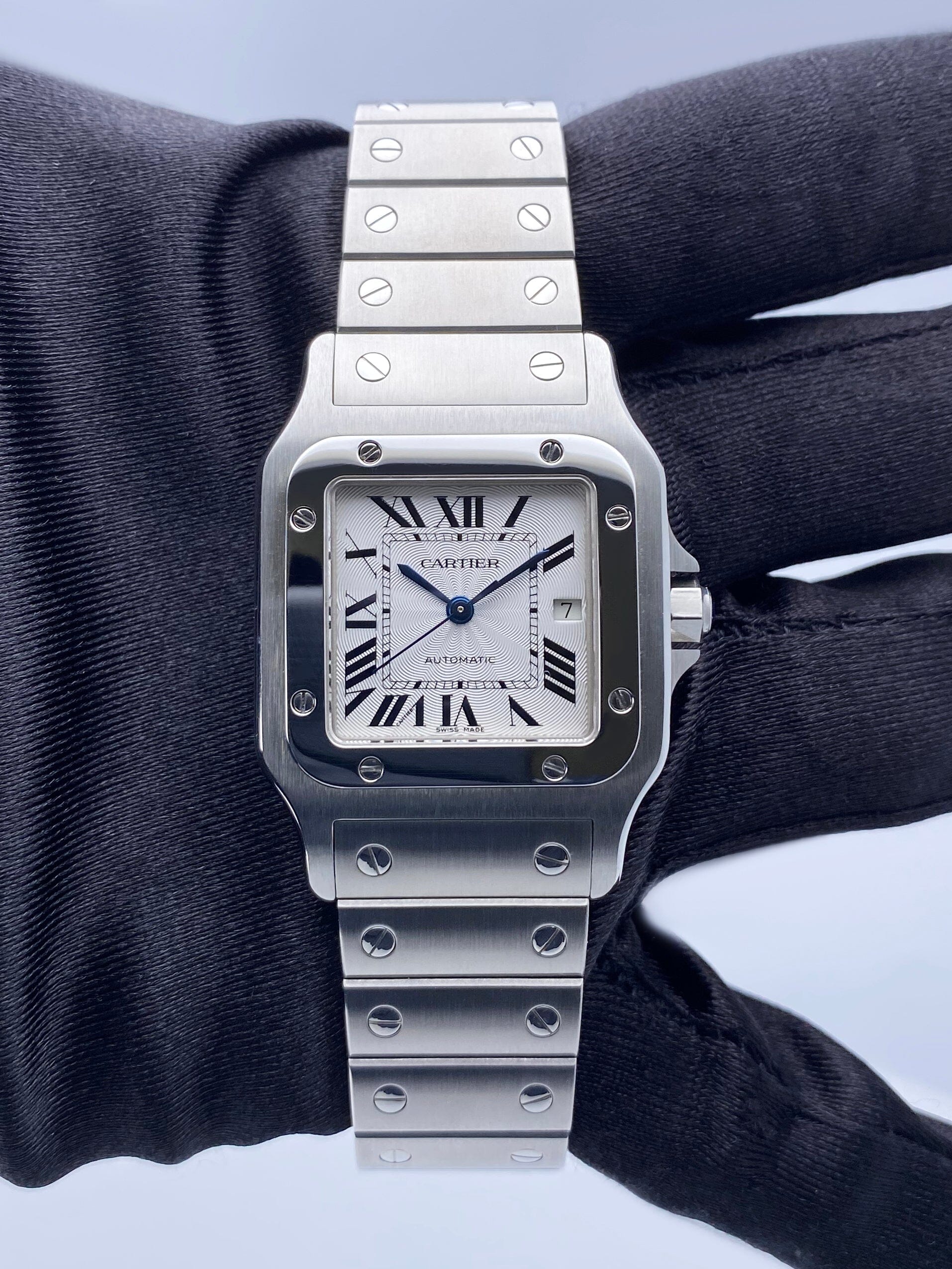 Cartier Santos Galbee W20055D6 Stainless Steel Ladies Watch - Watches