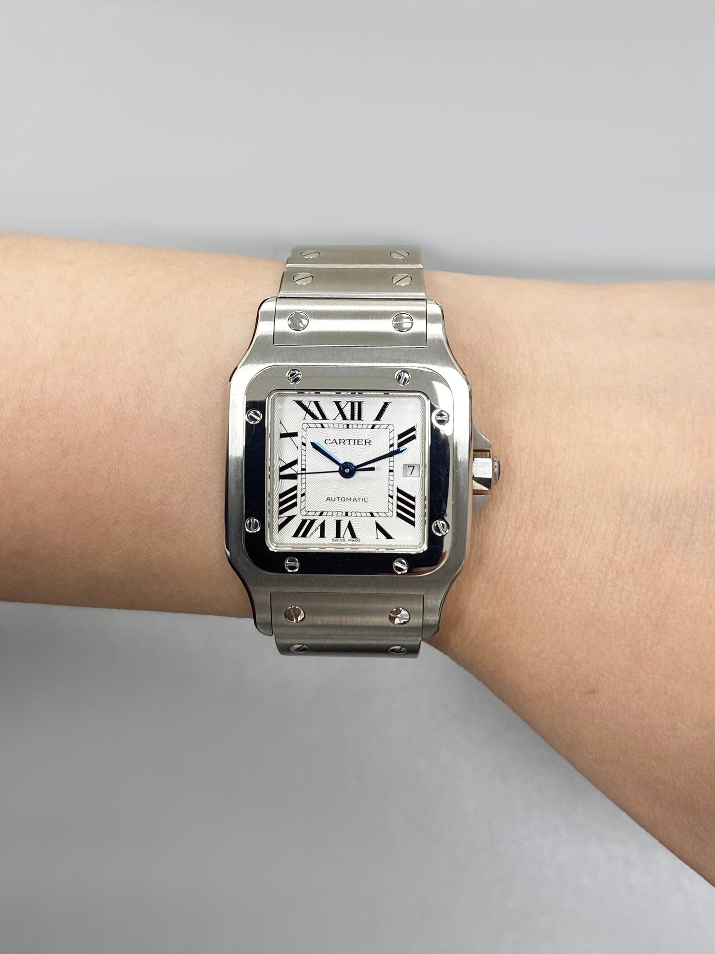Cartier Santos Galbee W20055D6 Stainless Steel Ladies Watch - Watches