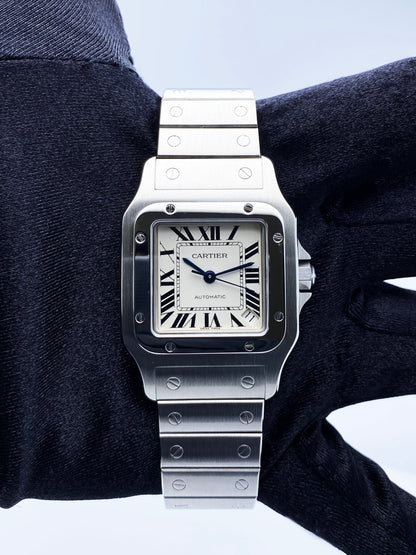 Cartier Santos Galbee W20098D6 Stainless Steel Mens Watch - Wristwatch