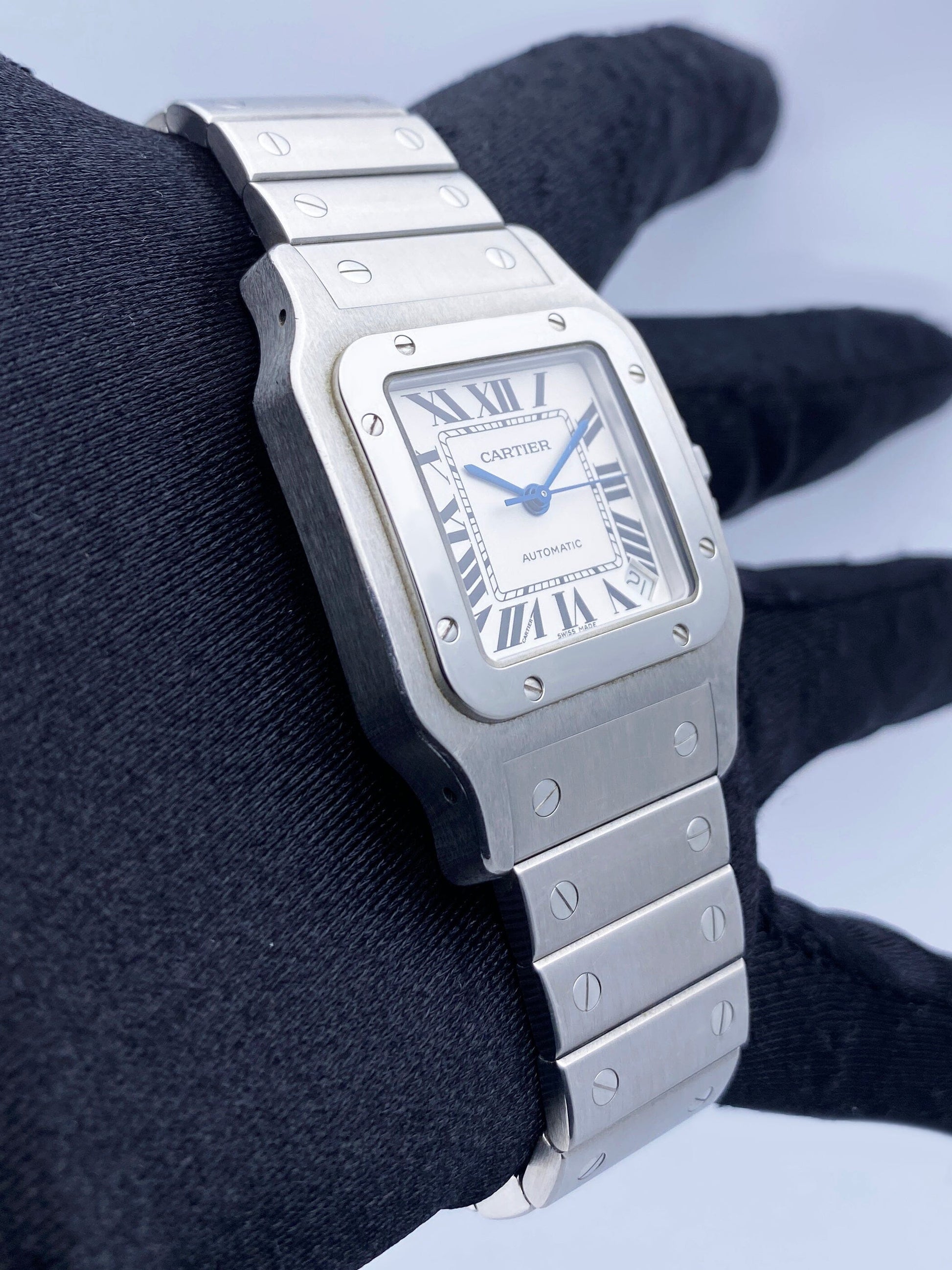 Cartier Santos Galbee W20098D6 Stainless Steel Mens Watch - Wristwatch