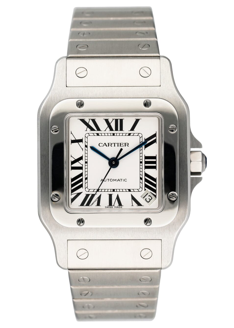 Cartier Santos Galbee W20098D6 Stainless Steel Mens Watch - Wristwatch