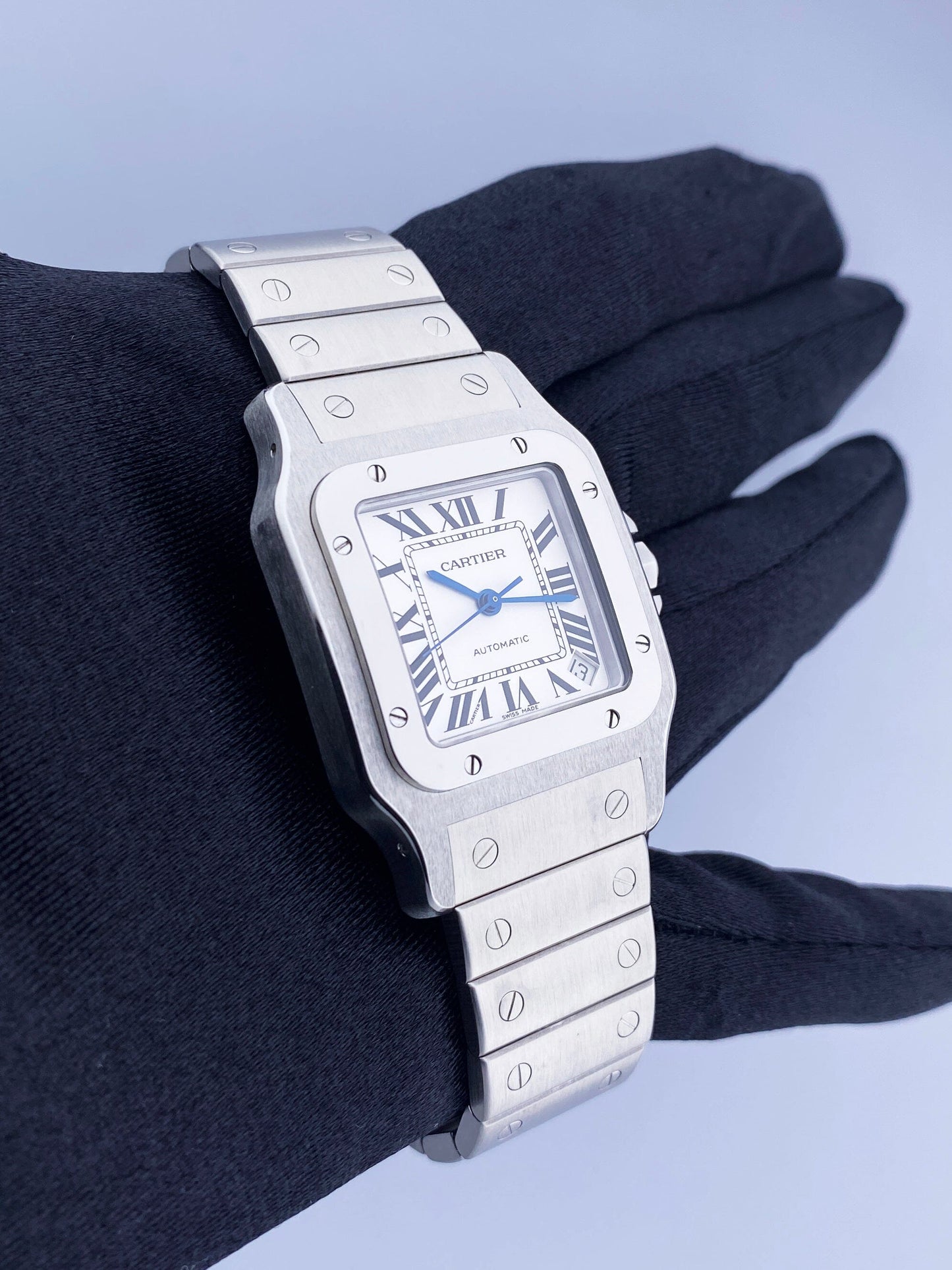 Cartier Santos Galbee W20098D6 Stainless Steel Mens Watch