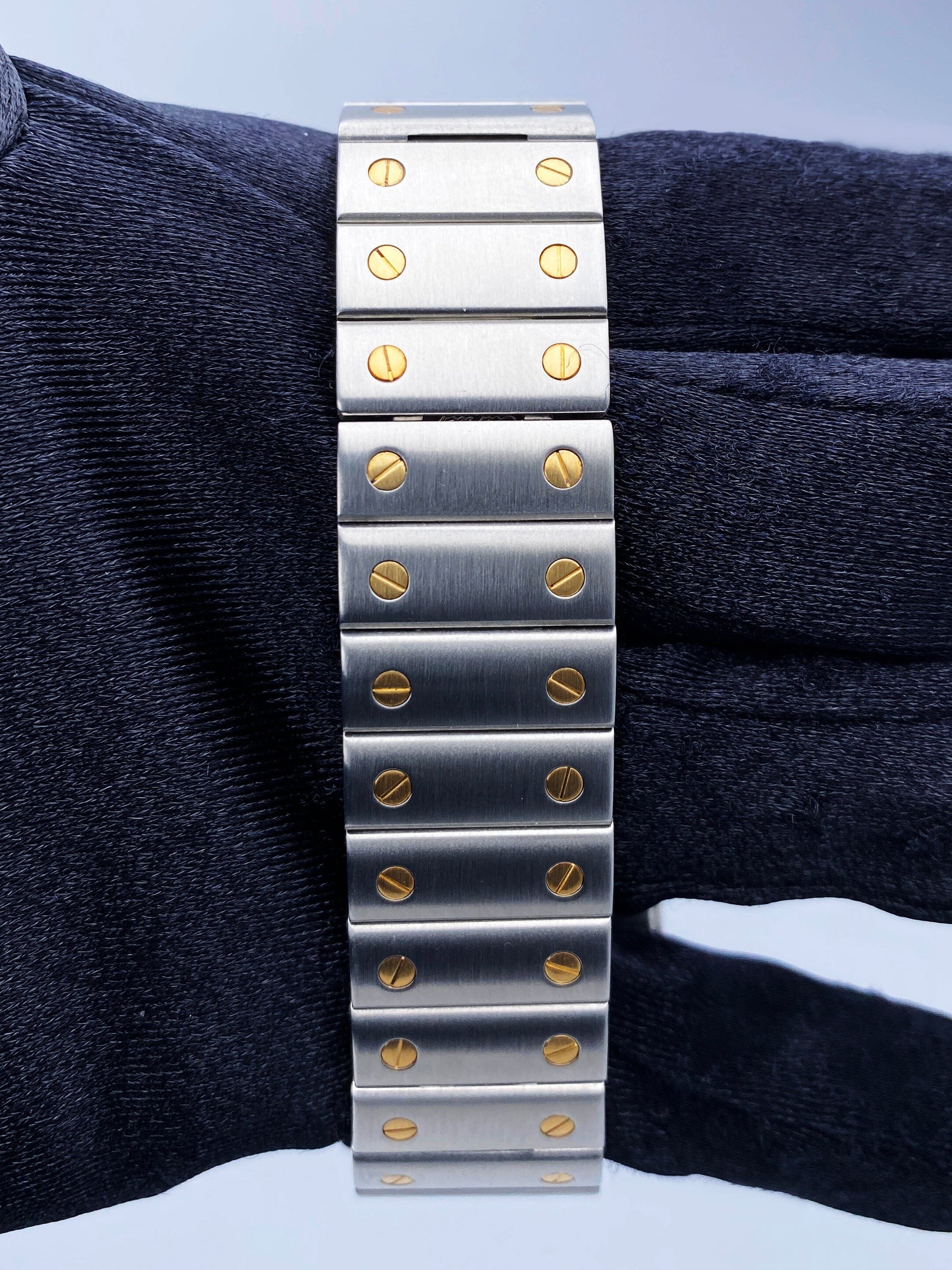 Cartier Santos Galbee W20099C4 18K Yellow Gold & Steel Mens Watch