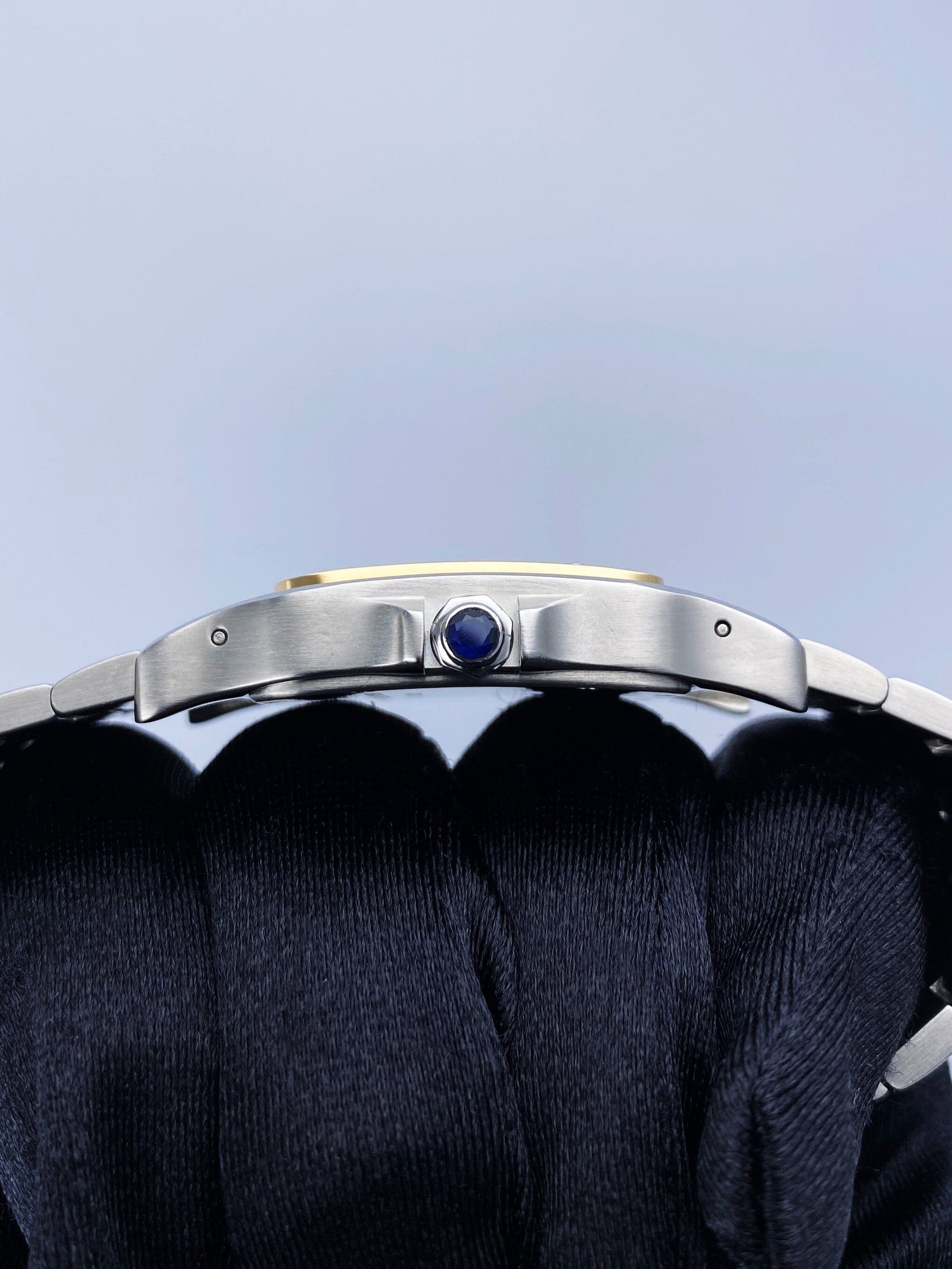 Cartier Santos Galbee W20099C4 18K Yellow Gold & Steel Mens Watch