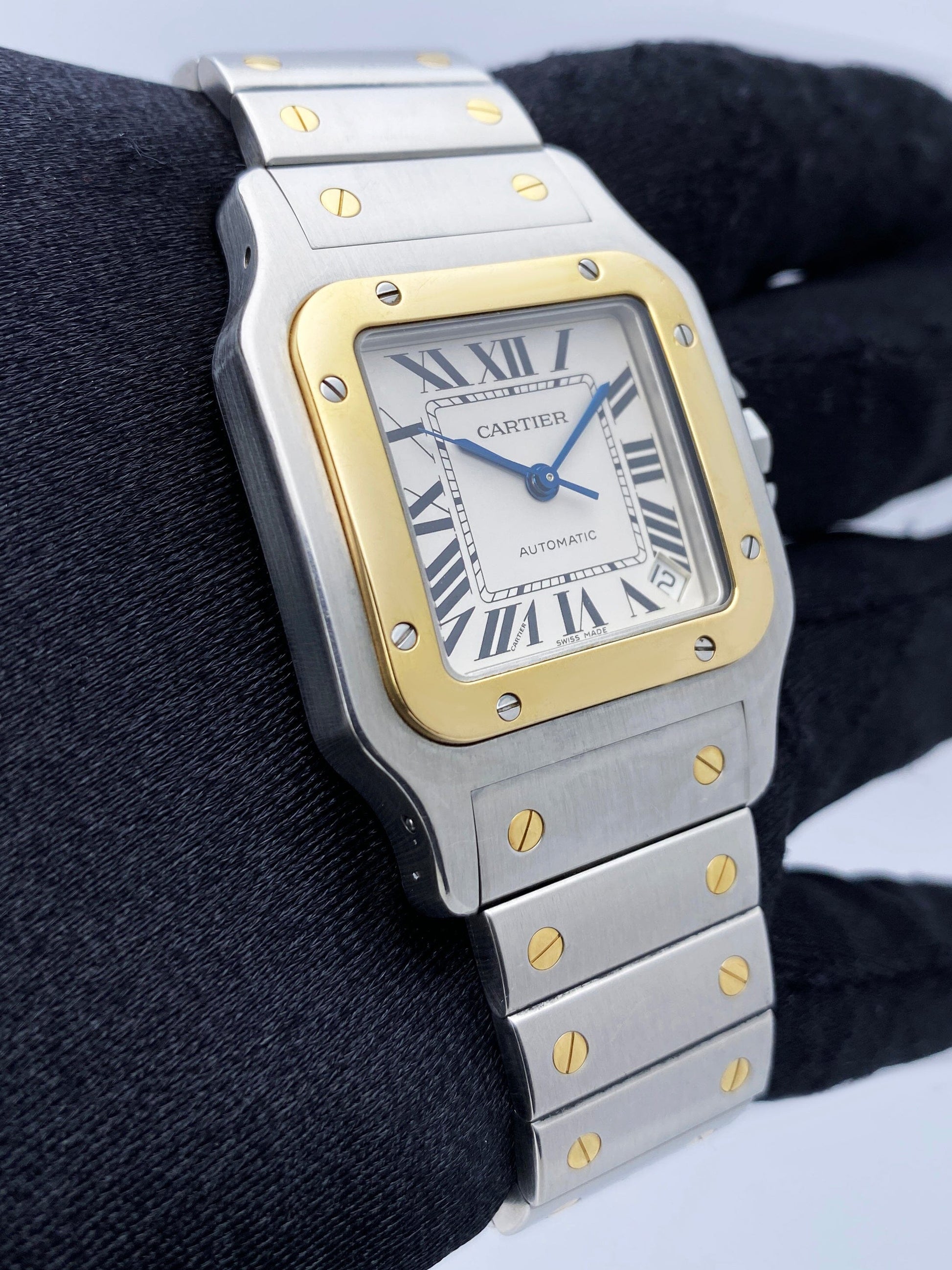 Cartier Santos Galbee W20099C4 Two-Tone Mens Watch - Virtual