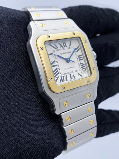 Cartier Santos Galbee W20099C4 Two-Tone Mens Watch - Virtual