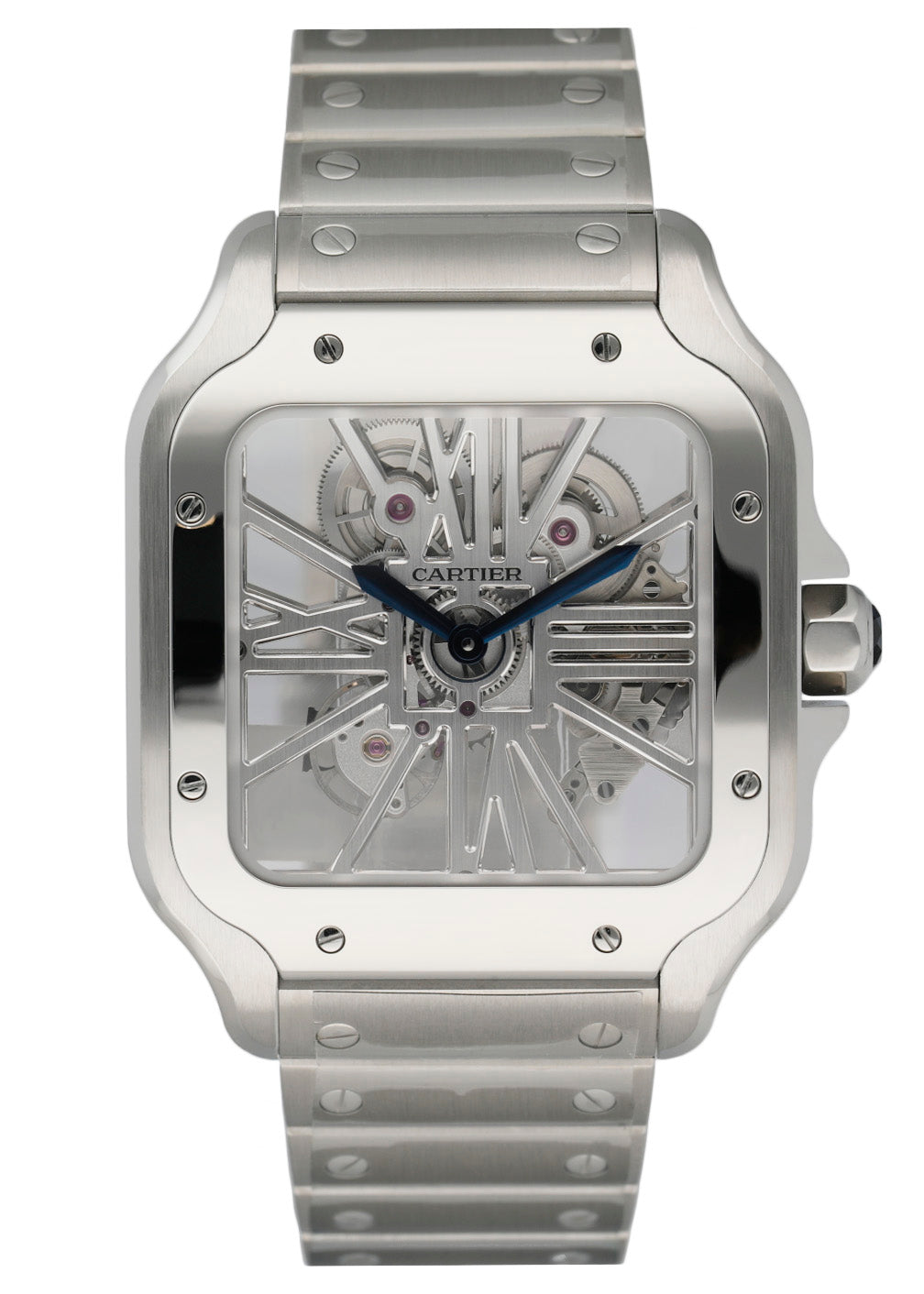 Cartier Santos Skeleton WHSA0015 Largesize Mens Watch Box & Papers