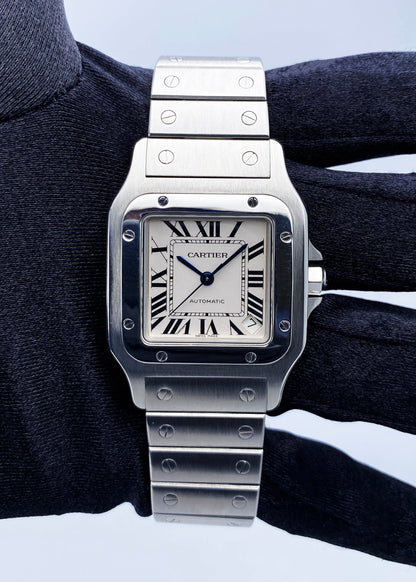 Cartier Santos Galbee W20098D6 Stainless Steel Mens Watch - Wristwatch